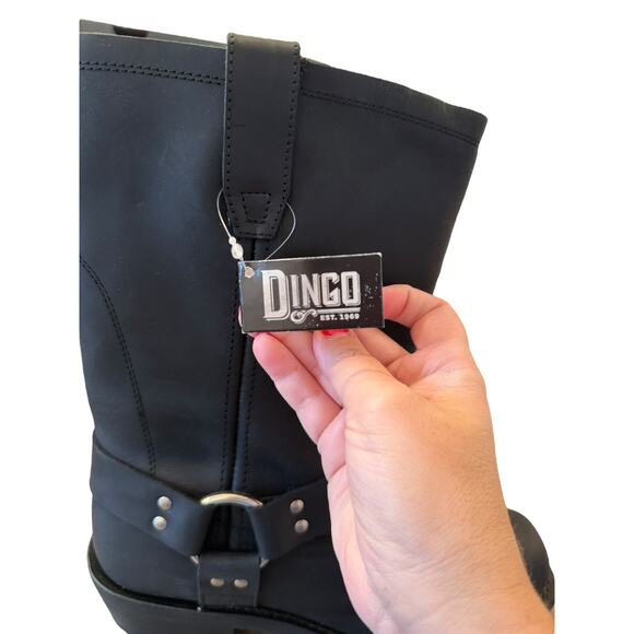Dingo Black Leather Men's Boots - Picture 10 of 12